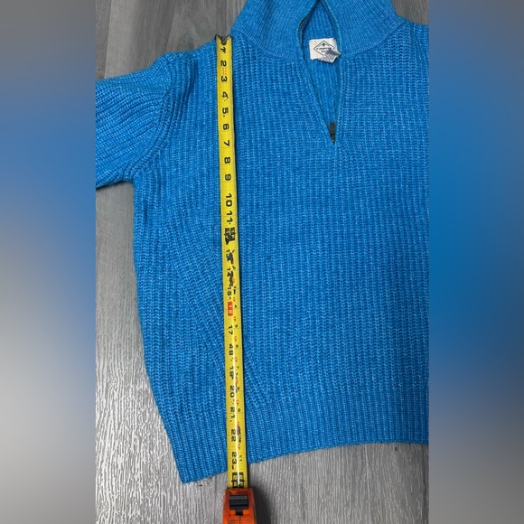 St. John’s Bay Quarter Zip Pull Over Sweater Blue Women’s Size XL - Picture 5 of 5